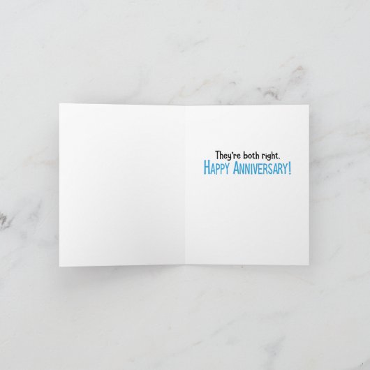 可愛おもしろいい犬と猫の記念日 カード (内部)