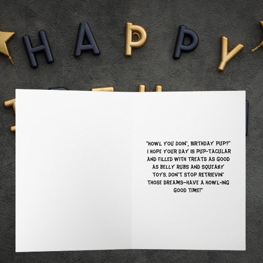 可愛おもしろいい犬シンプル誕生日グリーティングカード カード