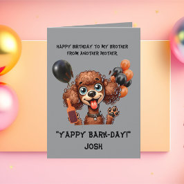 可愛おもしろいい犬シンプル誕生日グリーティングカード カード