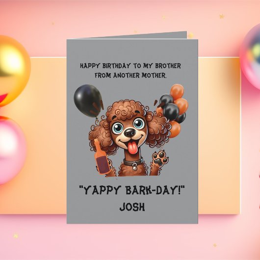 可愛おもしろいい犬シンプル誕生日グリーティングカード カード