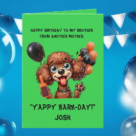 可愛おもしろいい犬シンプル誕生日グリーティングカード カード