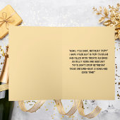 可愛おもしろいい犬シンプル誕生日グリーティングカード カード