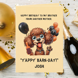 可愛おもしろいい犬シンプル誕生日グリーティングカード カード