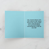 可愛おもしろいい犬シンプル誕生日グリーティングカード カード (内部)