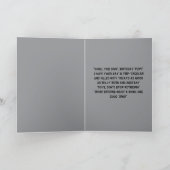 可愛おもしろいい犬シンプル誕生日グリーティングカード カード (内部)