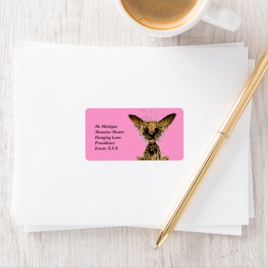 可愛おもしろいい犬 ラベル (インサイチュ)