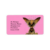 可愛おもしろいい犬 ラベル (正面)