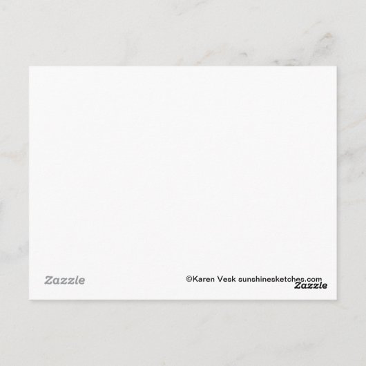 可愛おもしろいい猫がポストカード ポストカード (裏面)