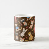 可愛おもしろいい猫がマグカップ コーヒーマグカップ (中央)