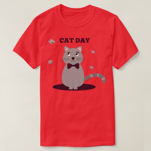 可愛おもしろいい猫の日 Tシャツ (デザイン正面)