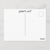 可愛おもしろいい猫クール元気な動物ハローニャー ポストカード (裏面)