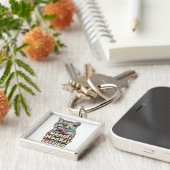 可愛おもしろいい猫ミーム猫好き・子猫 キーホルダー (側面)