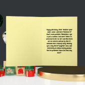 可愛おもしろいい猫モダン誕生日グリーティングカード カード