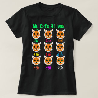 可愛おもしろいい猫好き私の猫の生きる黒人女性 Tシャツ
