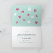 可愛おもしろいい猫猫が元気に カード (内部)