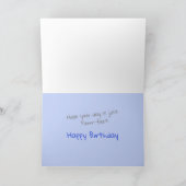 可愛おもしろいい猫誕生日 カード (内部)