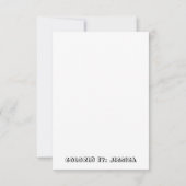 可愛おもしろいい猫集団zen Doodleカラーリングカード サンキューカード (裏面)