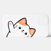 可愛おもしろいい猫 Case-Mate iPhoneケース (裏面 (横))