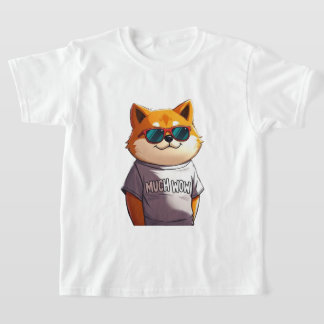可愛おもしろいい猫 Tシャツ