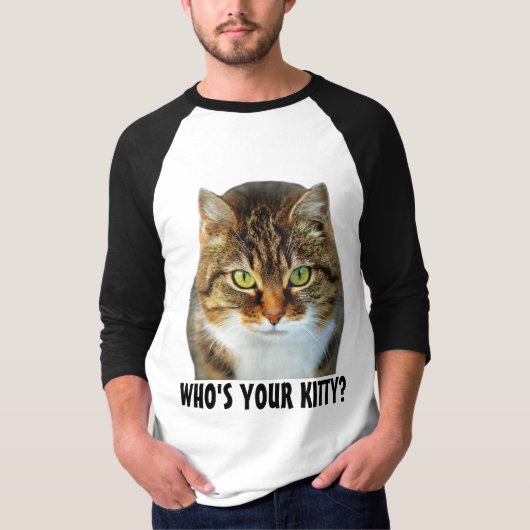可愛おもしろいい猫Tシャツ Tシャツ (正面)