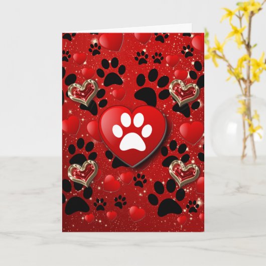 可愛おもしろいい病気のペットが上手に詩を作る カード (黄色い花)