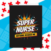可愛おもしろいい皮肉スーパーヒーローナース鑑賞 カード