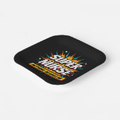 可愛おもしろいい皮肉スーパーヒーローナース鑑賞 ペーパープレート (傾斜あり)