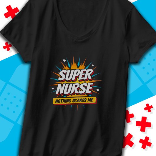 可愛おもしろいい皮肉スーパーヒーローナース鑑賞 Tシャツ