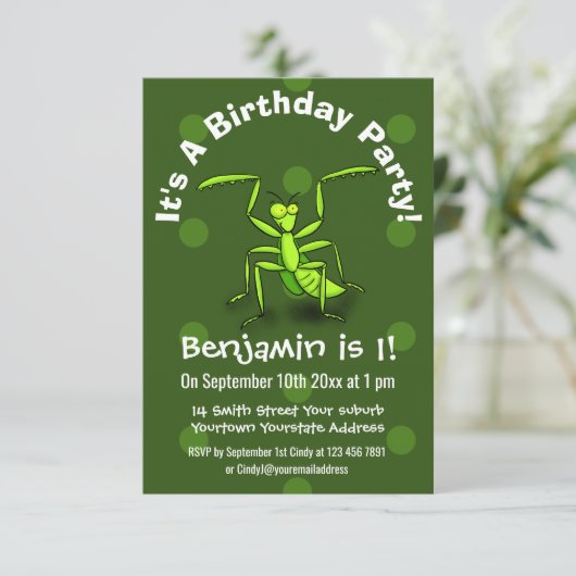 可愛おもしろいい祈緑のマンチアニメ 招待状 (スタンド正面)