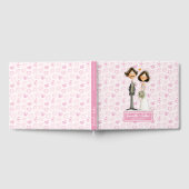 可愛おもしろいい結婚のGuest book for Newlyweds ゲストブック (全面)