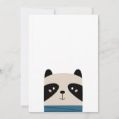 可愛おもしろいい羊の動物。子供ベビー動物園の誕生日 招待状 (裏面)