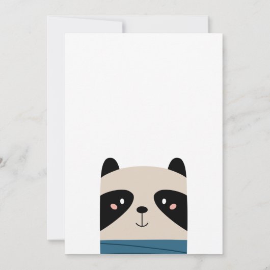 可愛おもしろいい羊の動物。子供ベビー動物園の誕生日 招待状 (裏面)