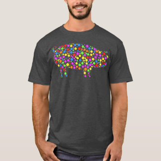 可愛おもしろいい色点ピッ国際的ドデイ Tシャツ