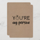 可愛おもしろいい花嫁/メイド・オブ・オーナー（花嫁付き添い人）案 招待状 (正面/裏面)