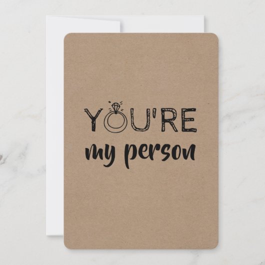 可愛おもしろいい花嫁/メイド・オブ・オーナー（花嫁付き添い人）案 招待状 (正面)