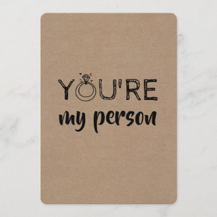 可愛おもしろいい花嫁/メイド・オブ・オーナー（花嫁付き添い人）案 招待状