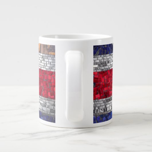 可愛おもしろいい英語のブルドッグ ジャンボコーヒーマグカップ (裏面)