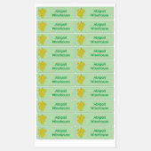 可愛おもしろいい葡萄の漫画パーソナライズされた ラベル (シート)