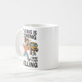 可愛おもしろいい親モーニングスクールMug、叫び声 コーヒーマグカップ (正面左)