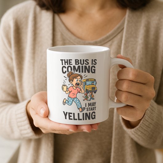 可愛おもしろいい親モーニングスクールMug、叫び声 コーヒーマグカップ