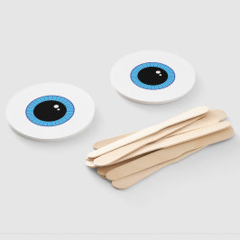 可愛おもしろいい青い眼球 ハンドファン