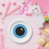 可愛おもしろいい青い眼球 ペーパープレート (パーティー)