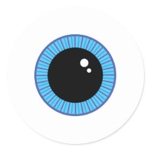 可愛おもしろいい青い眼球