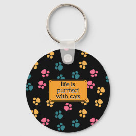 可愛おもしろいい黒猫の足 キーホルダー