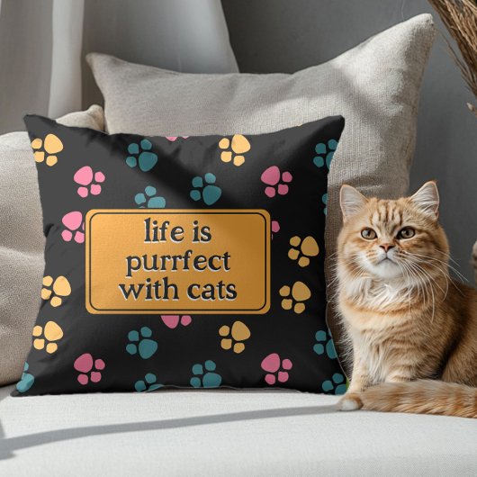 可愛おもしろいい黒猫の足 クッション