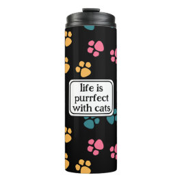 可愛おもしろいい黒猫の足 タンブラー