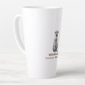 可愛おもしろいい カフェラテマグ (左アングル)