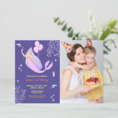 可愛おもしろいい | キッズフォト誕生日 招待状 (スタンド正面)