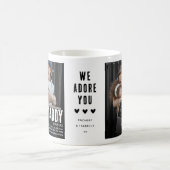 可愛おもしろいいDADDY定義2写真 コーヒーマグカップ (中央)