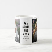 可愛おもしろいいMOMMY定義2写真 コーヒーマグカップ (中央)